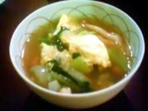 超初心者向け：カラダ温まる中華風ちんげん菜のスープ